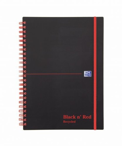 Schwarz rot recycelt - n,