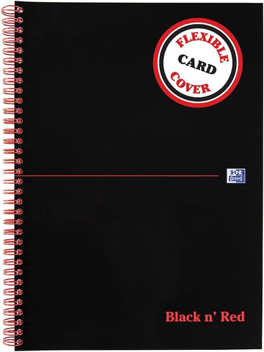Oxford schwarz und rot - , a4